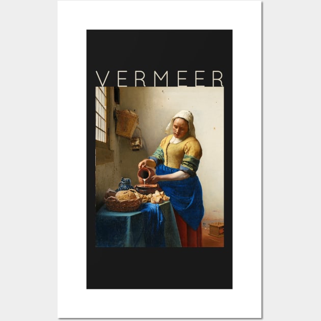 Johannes Vermeer - The Milkmaid Wall Art by TwistedCity